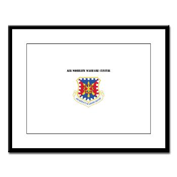 AMWC - M01 - 02 - Air Mobility Warfare Center with Text - Large Framed Print