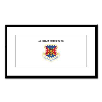 AMWC - M01 - 02 - Air Mobility Warfare Center with Text - Small Framed Print
