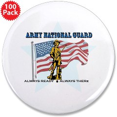 ANG - M01 - 01 - Army National Guard 3.5" Button (100 pack)