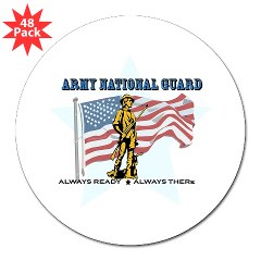 ANG - M01 - 01 - Army National Guard 3" Lapel Sticker (48 pk)