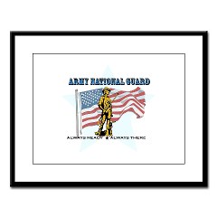 ANG - M01 - 02 - Army National Guard Large Framed Print