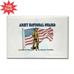 ANG - M01 - 01 - Army National Guard Rectangle Magnet (100 pack)