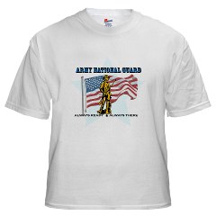 ANG - A01 - 04 - Army National Guard White T-Shirt