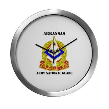 ARARNG - M01 - 03 - DUI - Arkansas Army National Guard With Text - Modern Wall Clock