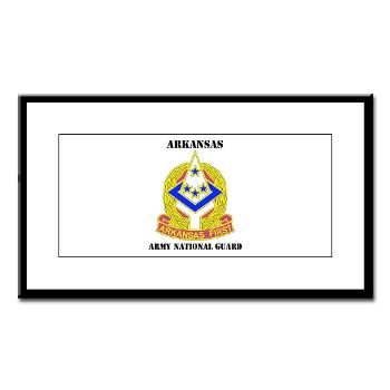 ARARNG - M01 - 02 - DUI - Arkansas Army National Guard With Text - Small Framed Print