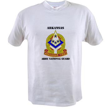 ARARNG - A01 - 04 - DUI - Arkansas Army National Guard With Text - Value T-shirt - Click Image to Close