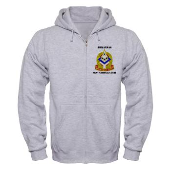 ARARNG - A01 - 03 - DUI - Arkansas Army National Guard With Text - Zip Hoodie - Click Image to Close