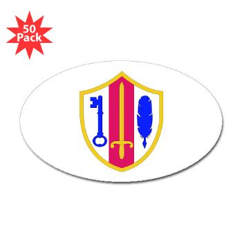 ARJSTSC - M01 - 01 - SSI - ARMY Reserve Joint and Special Troops Support Command - Sticker (Oval 50 pk) - Click Image to Close