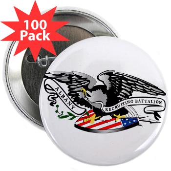 ARB - M01 - 01 - DUI - Albany Recruiting Bn - 2.25" Button (100 pack) - Click Image to Close