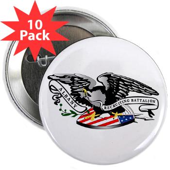 ARB - M01 - 01 - DUI - Albany Recruiting Bn - 2.25" Button (10 pack) - Click Image to Close