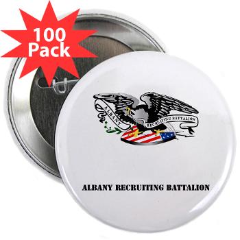 ARB - M01 - 01 - DUI - Albany Recruiting Bn with Text - 2.25" Button (100 pack)