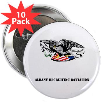 ARB - M01 - 01 - DUI - Albany Recruiting Bn with Text - 2.25" Button (10 pack)