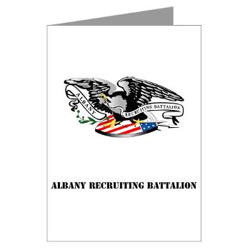 ARB - M01 - 02 - DUI - Albany Recruiting Bn with Text - Greeting Cards (Pk of 10) - Click Image to Close