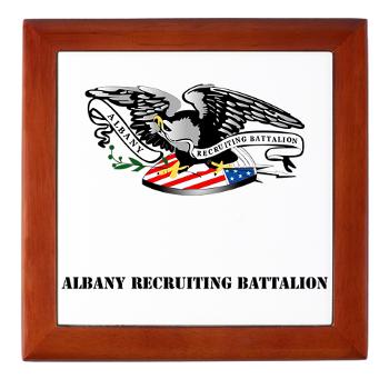ARB - M01 - 03 - DUI - Albany Recruiting Bn with Text - Keepsake Box - Click Image to Close