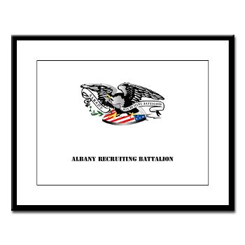 ARB - M01 - 02 - DUI - Albany Recruiting Bn with Text - Large Framed Print