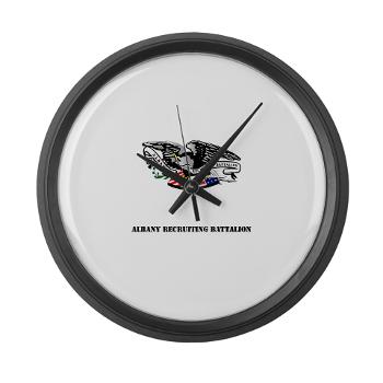 ARB - M01 - 03 - DUI - Albany Recruiting Bn with Text - Large Wall Clock