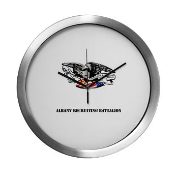 ARB - M01 - 03 - DUI - Albany Recruiting Bn with Text - Modern Wall Clock