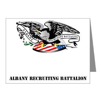 ARB - M01 - 02 - DUI - Albany Recruiting Bn with Text - Note Cards (Pk of 20) - Click Image to Close
