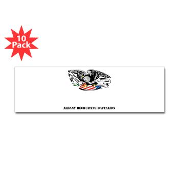 ARB - M01 - 01 - DUI - Albany Recruiting Bn with Text - Sticker (Bumper 10 pk)