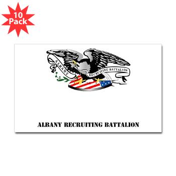 ARB - M01 - 01 - DUI - Albany Recruiting Bn with Text - Sticker (Rectangle 10 pk)