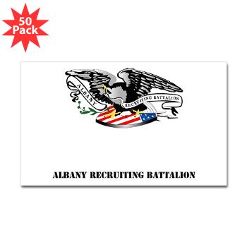 ARB - M01 - 01 - DUI - Albany Recruiting Bn with Text - Sticker (Rectangle 50 pk) - Click Image to Close