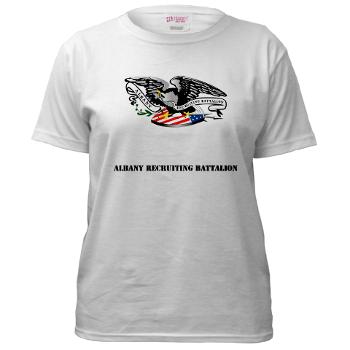 ARB - A01 - 04 - DUI - Albany Recruiting Bn with Text - Women's T-Shirt - Click Image to Close