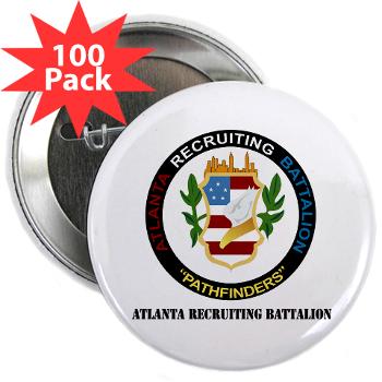 ARB - M01 - 01 - DUI - Atlanta Recruiting Bn with Text 2.25" Button (100 pack)