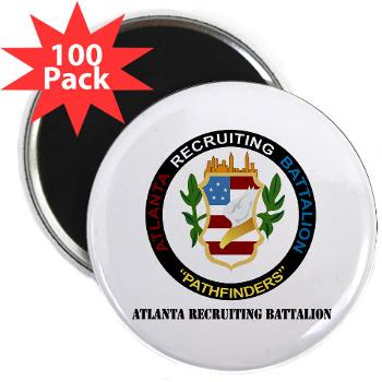 ARB - M01 - 01 - DUI - Atlanta Recruiting Bn with Text 2.25" Magnet (100 pack)