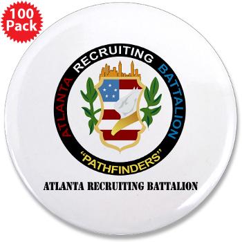 ARB - M01 - 01 - DUI - Atlanta Recruiting Bn with Text 3.5" Button (100 pack) - Click Image to Close
