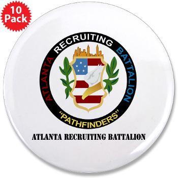 ARB - M01 - 01 - DUI - Atlanta Recruiting Bn with Text 3.5" Button (10 pack)