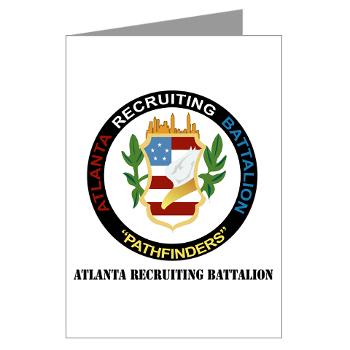 ARB - M01 - 02 - DUI - Atlanta Recruiting Bn with Text Greeting Cards (Pk of 20)