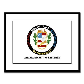 ARB - M01 - 02 - DUI - Atlanta Recruiting Bn with Text Large Framed Print - Click Image to Close