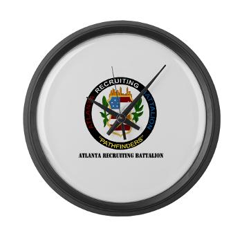 ARB - M01 - 03 - DUI - Atlanta Recruiting Bn with Text Large Wall Clock - Click Image to Close