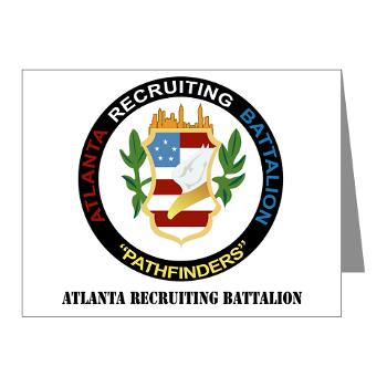 ARB - M01 - 02 - DUI - Atlanta Recruiting Bn with Text Note Cards (Pk of 20) - Click Image to Close