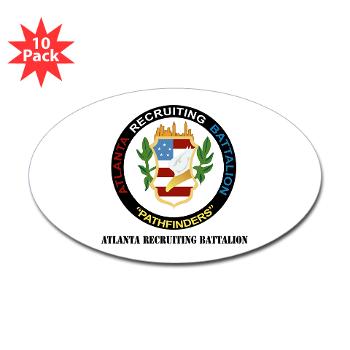 ARB - M01 - 01 - DUI - Atlanta Recruiting Bn with Text Sticker (Oval 10 pk)