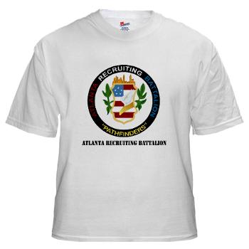 ARB - A01 - 04 - DUI - Atlanta Recruiting Bn with Text White T-Shirt - Click Image to Close