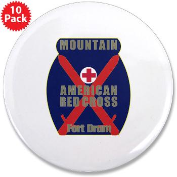 ARC - M01 - 01 - American Red Cross (ARC) - 3.5" Button (10 pack)