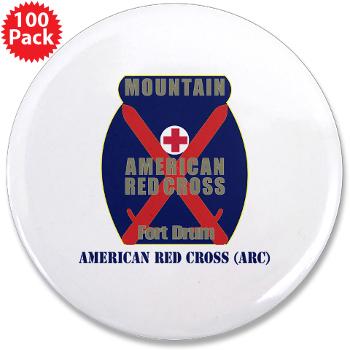 ARC - M01 - 01 - American Red Cross (ARC) with Text - 3.5" Button (100 pack) - Click Image to Close