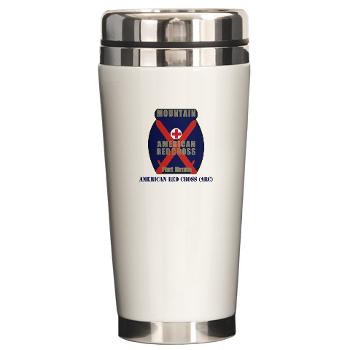 ARC - M01 - 03 - American Red Cross (ARC) with Text - Ceramic Travel Mug