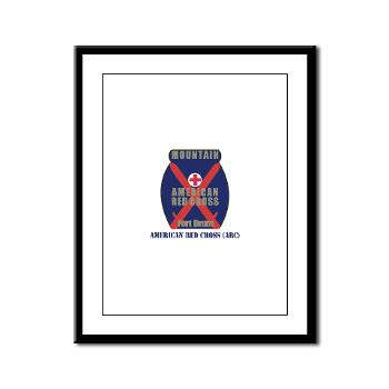 ARC - M01 - 02 - American Red Cross (ARC) with Text - Framed Panel Print