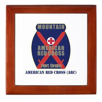 ARC - M01 - 03 - American Red Cross (ARC) with Text - Keepsake Box