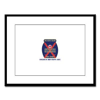 ARC - M01 - 02 - American Red Cross (ARC) with Text - Large Framed Print