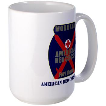 ARC - M01 - 03 - American Red Cross (ARC) with Text - Large Mug