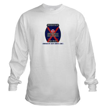 ARC - A01 - 03 - American Red Cross (ARC) with Text - Long Sleeve T-Shirt