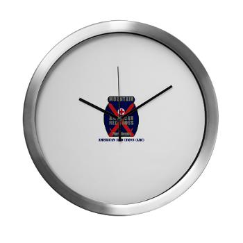 ARC - M01 - 03 - American Red Cross (ARC) with Text - Modern Wall Clock