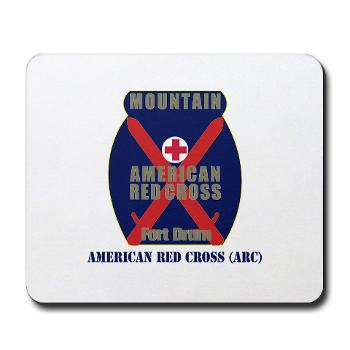 ARC - M01 - 03 - American Red Cross (ARC) with Text - Mousepad