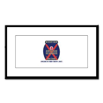 ARC - M01 - 02 - American Red Cross (ARC) with Text - Small Framed Print