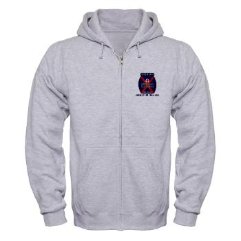 ARC - A01 - 03 - American Red Cross (ARC) with Text - Zip Hoodie