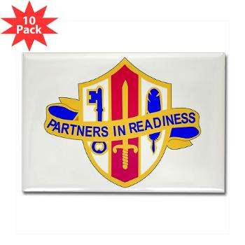 ARJSTSC - M01 - 01 - DUI - ARMY Reserve Joint and Special Troops Support Command - Rectangle Magnet (10 pack)