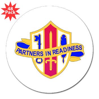 ARJSTSC - M01 - 01 - DUI - ARMY Reserve Joint and Special Troops Support Command - 3" Lapel Sticker (48 pk)